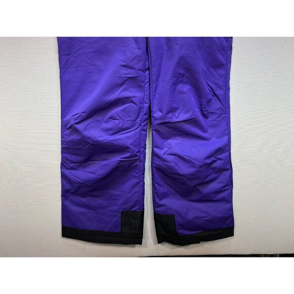 Arctix Kids Limitless Fleece Top Bib Overalls Size Medium Purple Black Zipper - Picture 8 of 12